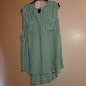 Cute Sleeveless high low top